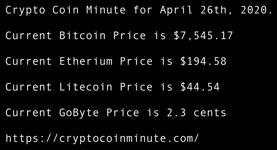 crypto coin 5 minute change