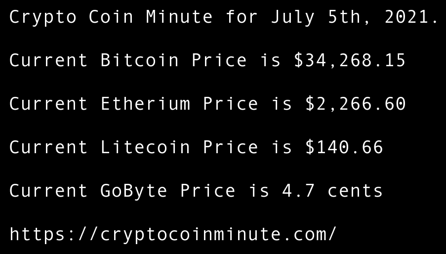 crypto coin 5 minute change